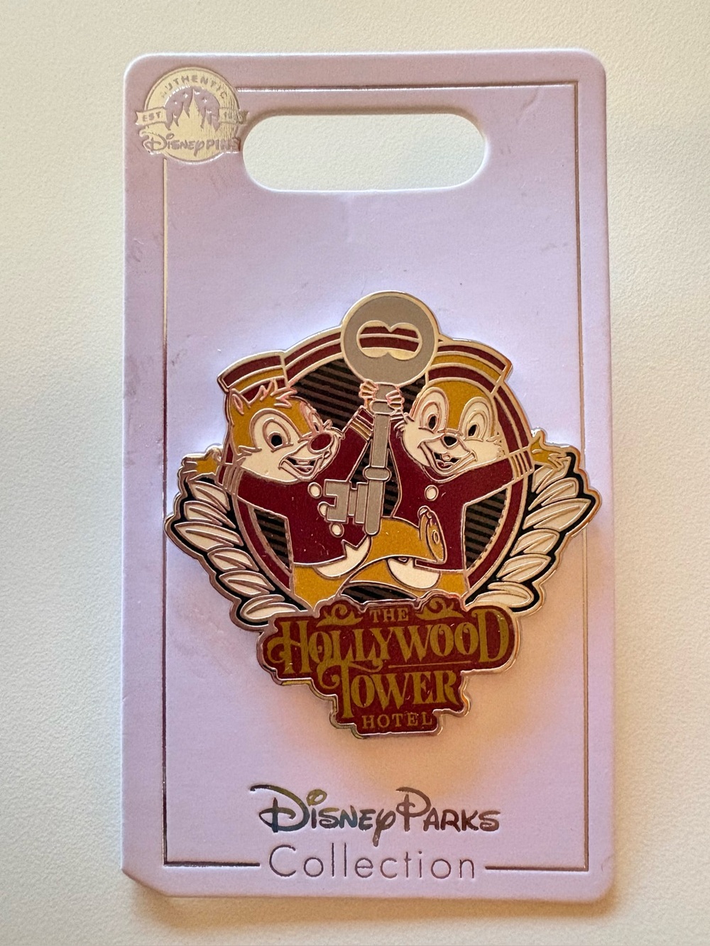 Disney Parks Pin Trading Tower of Terror Pin Hollywood Tower Hotel Chip & Dale
